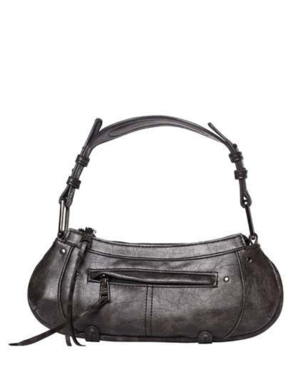 Steve Madden Black Curved Shoulder Bag - Picture 2 of 6